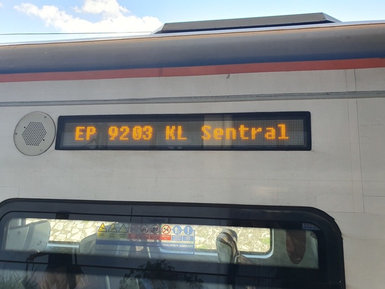 EP 9203 Padang Besar to KL Sentral Train