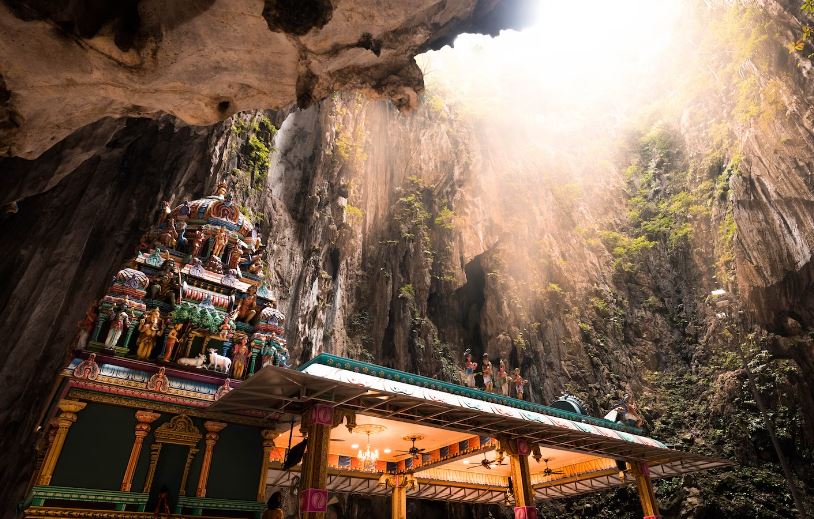 Batu Caves, Selangor, Malaysia, architecture, building, nature images, human, people images & pictures, brown backgrounds, temple, shrine, worship, backgrounds