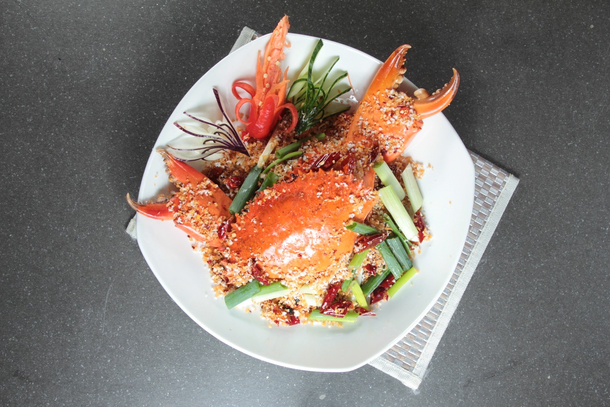 dinner, food, Singapore photos, crab photos, chef photos