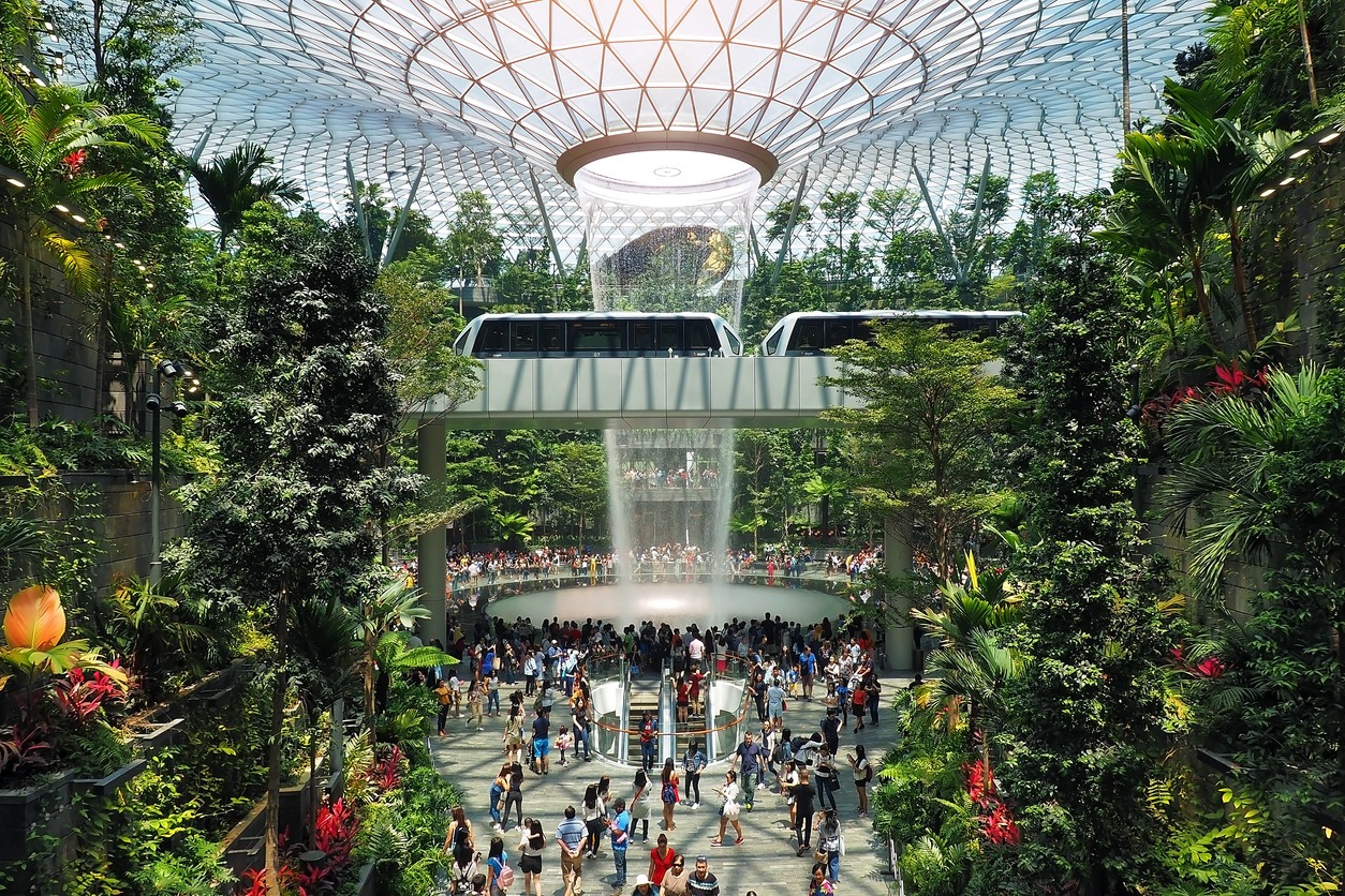 Singapore photos, airport photos, Changi photos, vortex photos, people photos