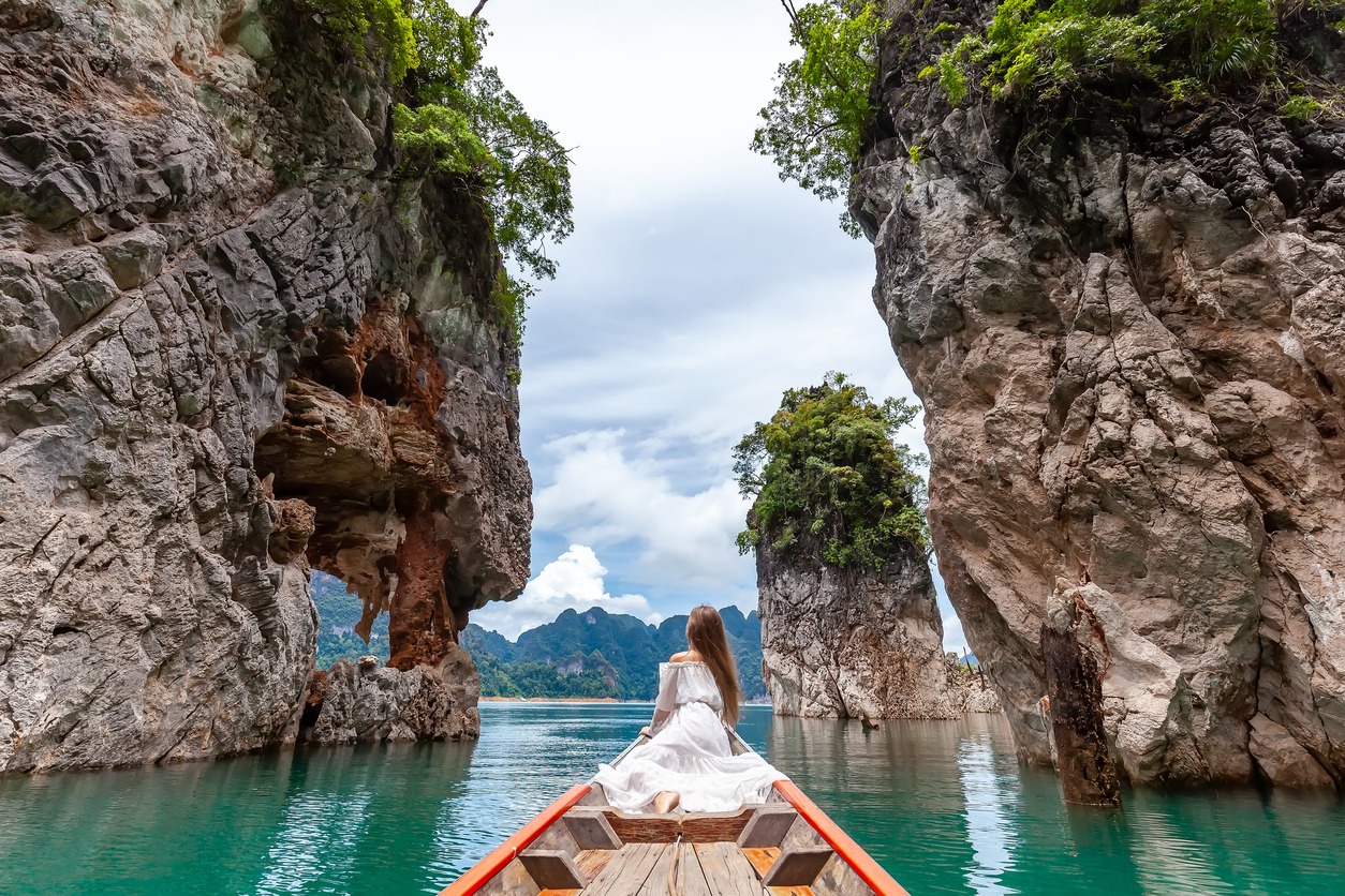 Kao Sok National Park photos, rear view photos, tourist photos, Thailand, Thailand photos, women photos