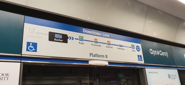 Downtown Line MRT, Singapore