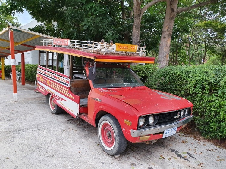 Red Datsun at Mongdulay Restaurant