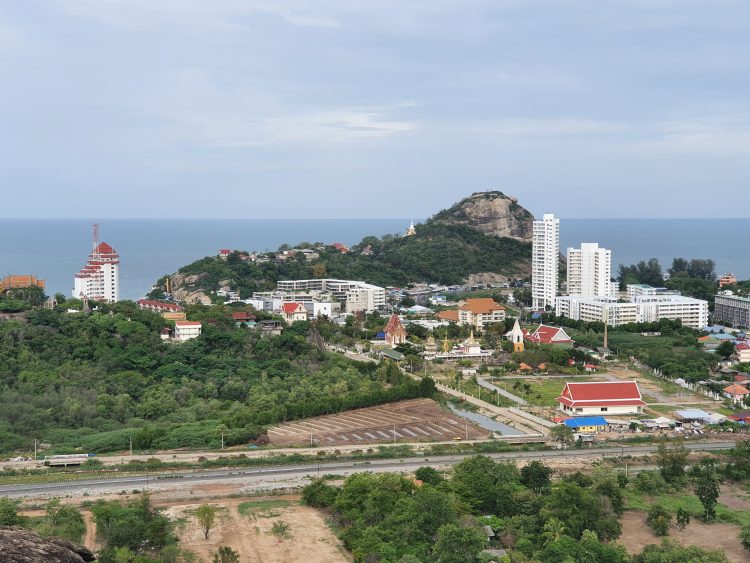 View of Khao Takiab From Wat Khao Sanam Chai