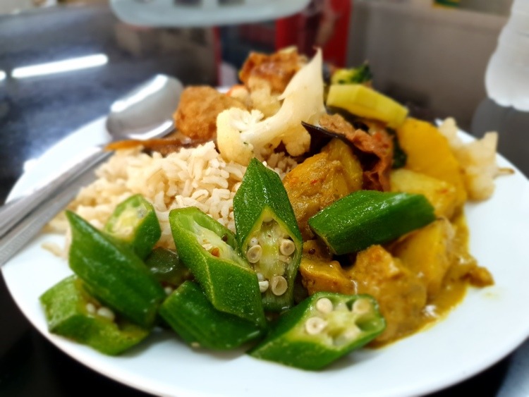 Lunch at Blue Boy Vegetarian Food Center, Kuala Lumpur