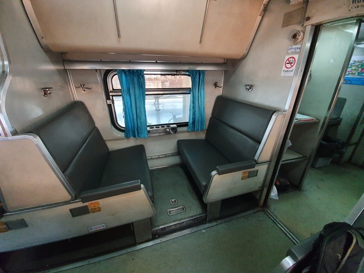 2nd Class Seating on the Bangkok to Padang Besar Train