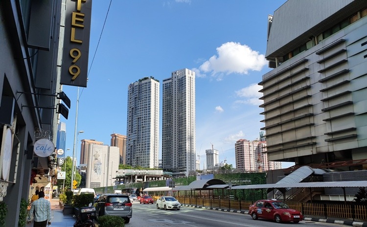 View of  The Robertson, Kuala Lumpur from Jalan Pudu