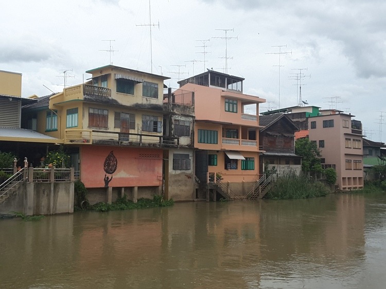 A Flooded Phetchaburi River
