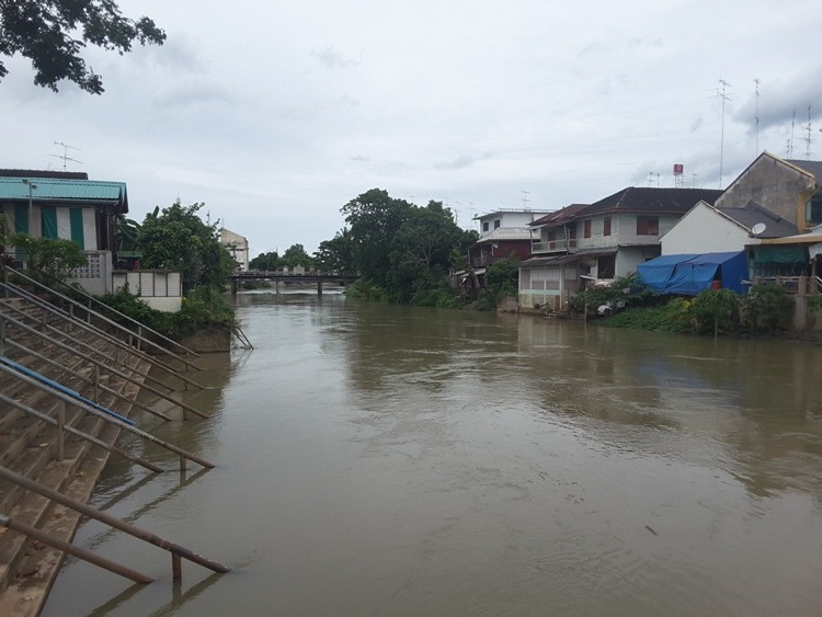 A Flooded Phetchaburi River